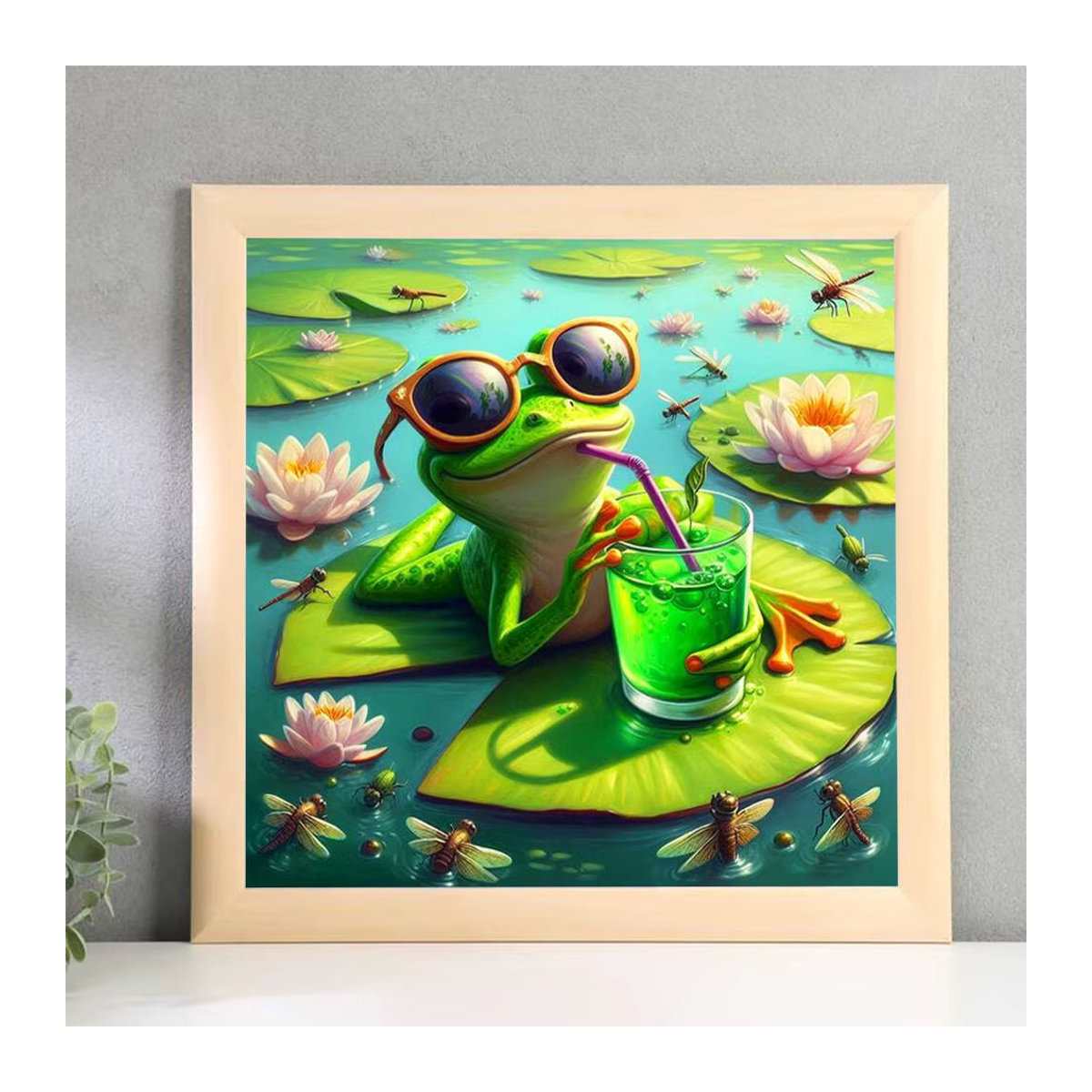 Evershine Diamantmosaik Set Frosch mit Cartoon Muster für Erwachsene und Anfänger zur Home Dekoration - Bild 3