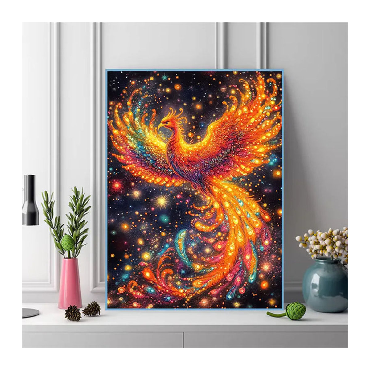 EverShine Tier-Diamant-Gemälde Phoenix-Kreuzstich-Set als mehrfarbiges Strass-Mosaik zur Heimdekoration - Bild 3