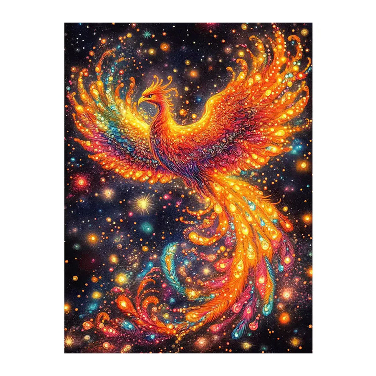 EverShine Tier-Diamant-Gemälde Phoenix-Kreuzstich-Set als mehrfarbiges Strass-Mosaik zur Heimdekoration - Bild 4