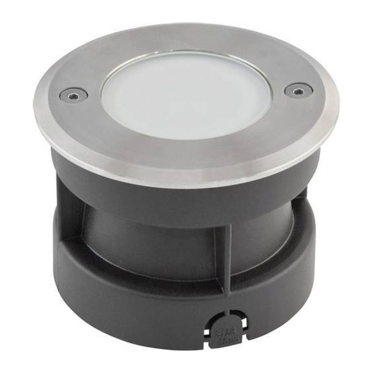 EVN LED-Boden-Einbauleuchte 6722502 in Edelstahl Grau mit warmweißem Licht, 2.5W, IP67 Einbaustrahler - Bild 1