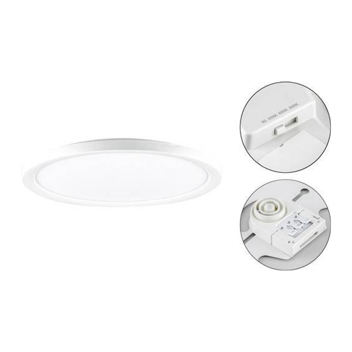EVN LED-Deckenleuchte AP44400125 in Weiß im minimalistischen Design - Bild 1