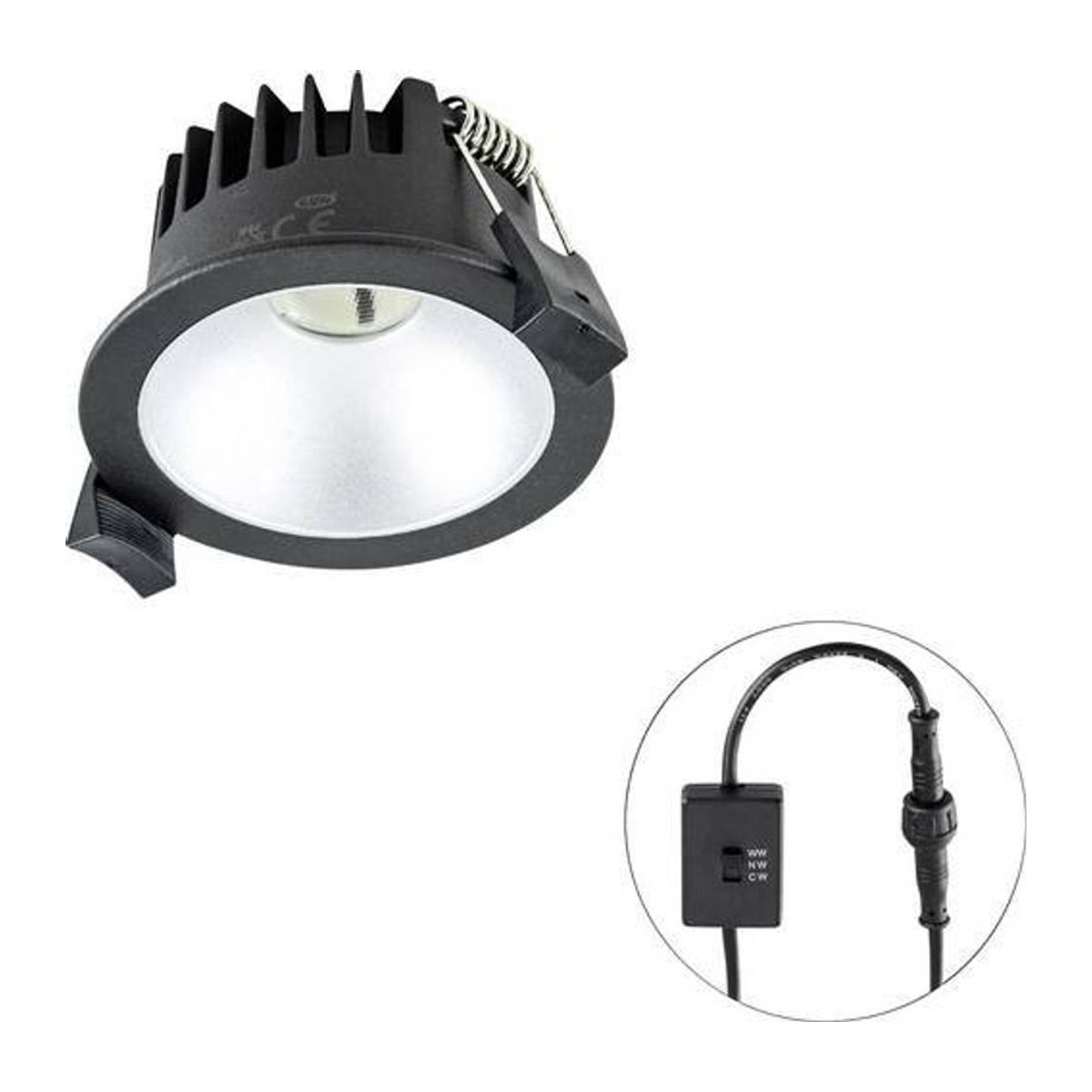 EVN LED-Einbauleuchte C54N06091425 Einbaustrahler 6W Schwarz Minimalistisch - Bild 1