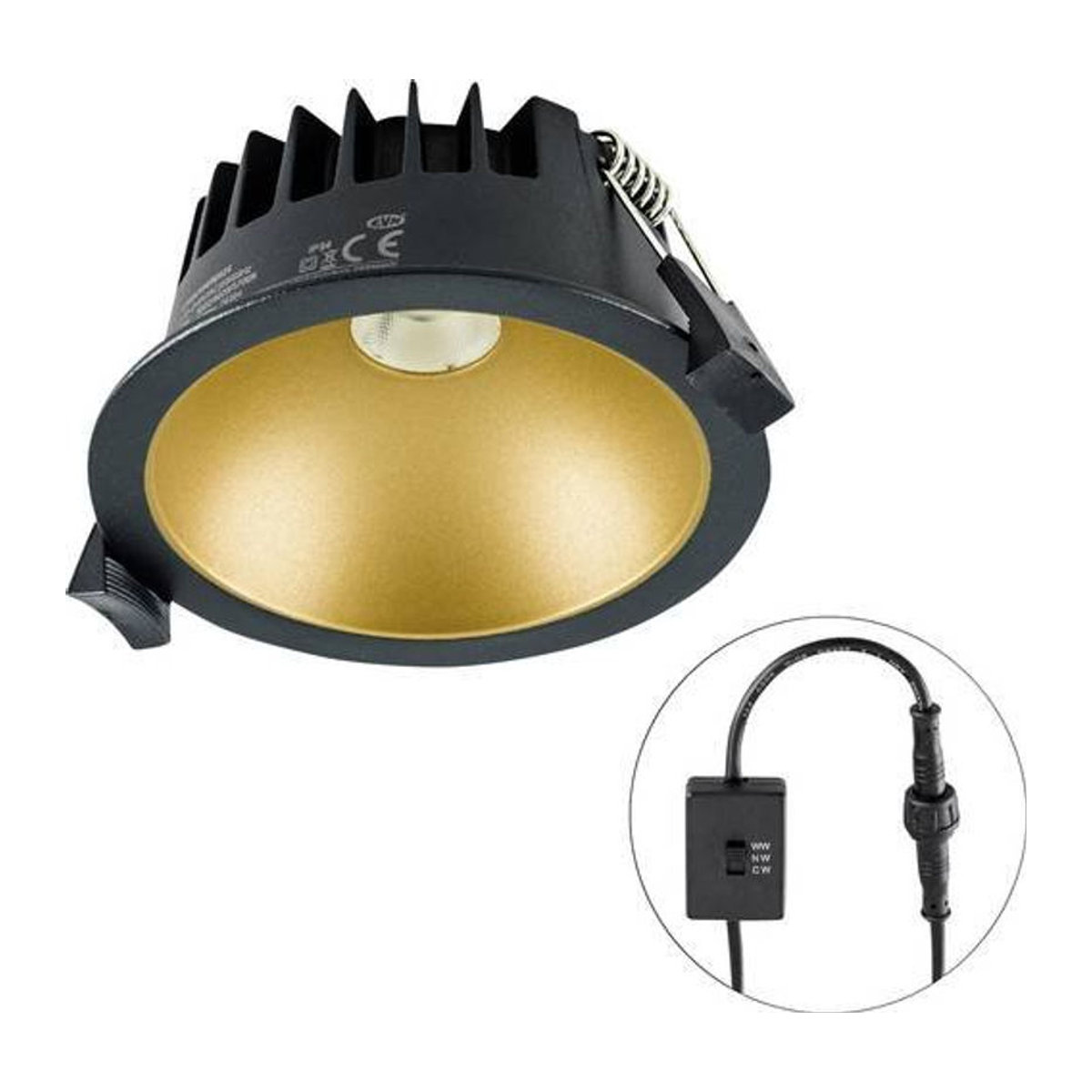 EVN LED-Einbauleuchte C54N10092125 Einbaustrahler 10W Schwarz - Bild 1