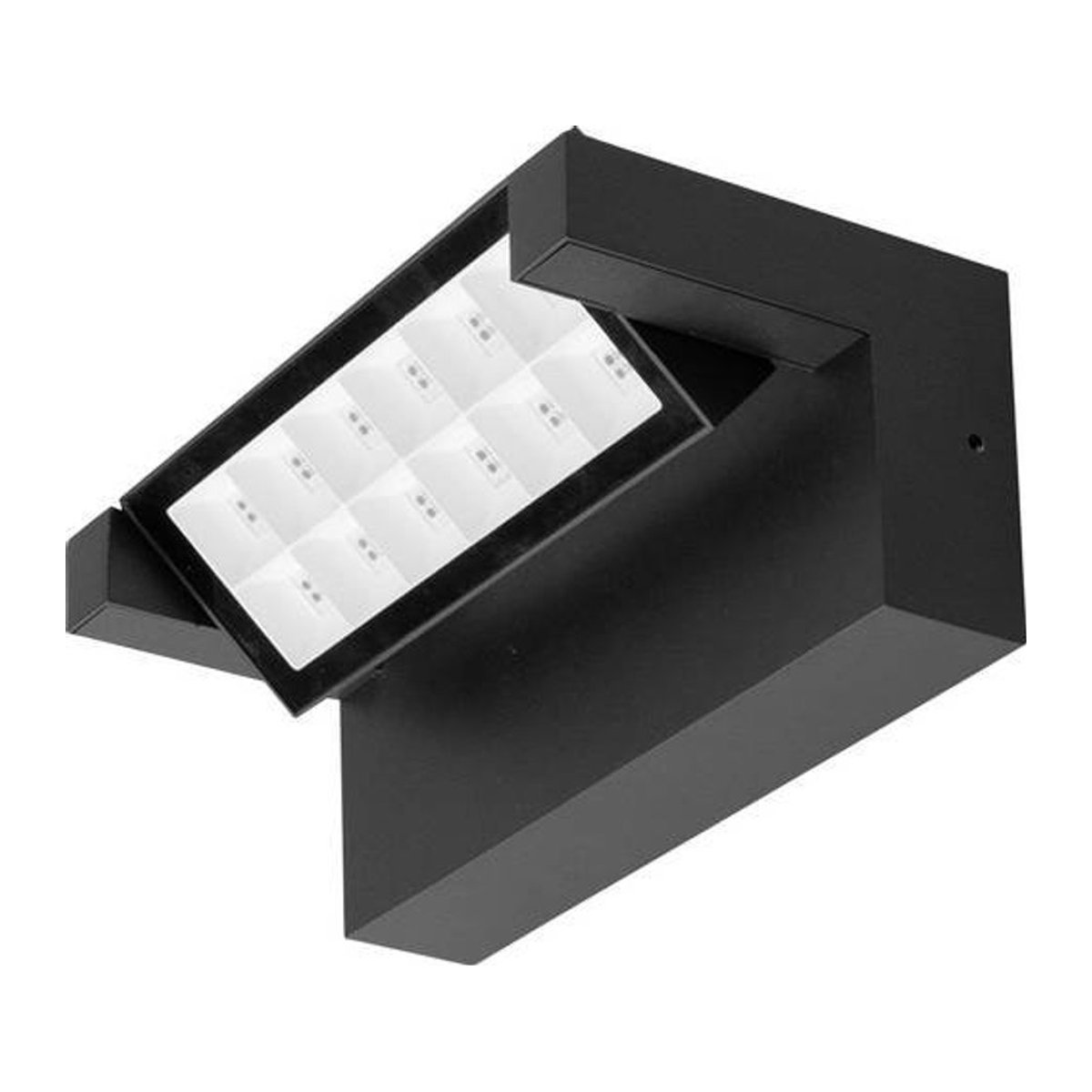 EVN LED-Wandleuchte WAV65101602 in Anthrazit mit 10W, IP65 wetterfest, modern aus Aluminium und Glas - Bild 1