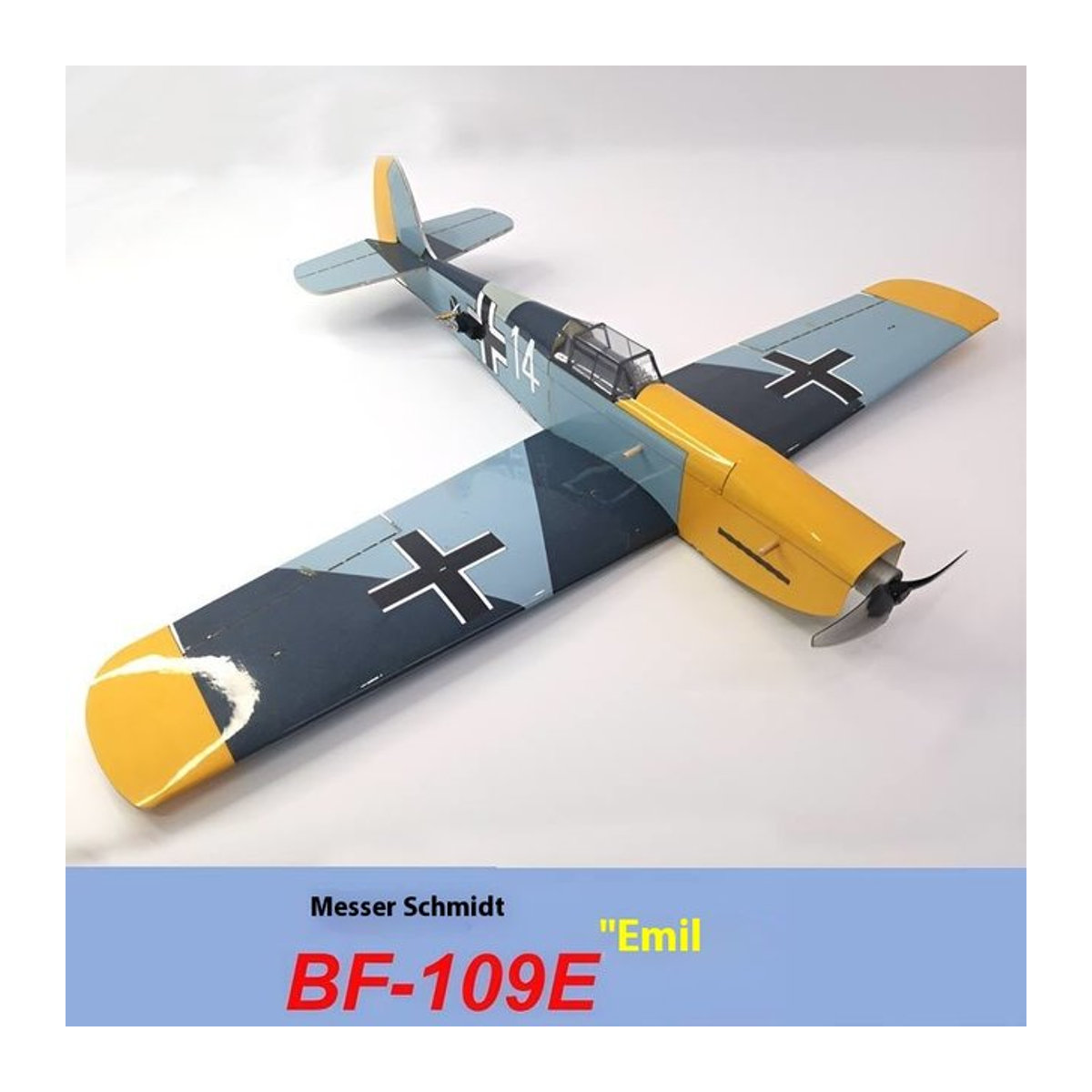 EVYVKV Bf109 Flugzeug Modell Miniatur DIY Montage Desktop Ornament Bau Modell - Bild 1