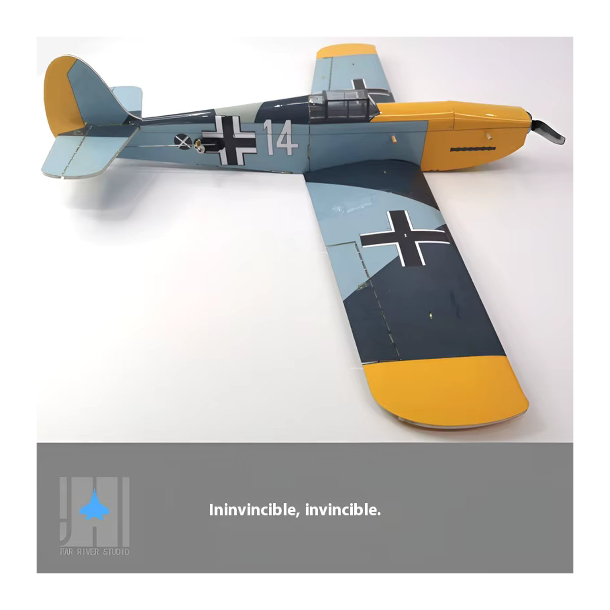 EVYVKV Bf109 Flugzeug Modell Miniatur DIY Montage Desktop Ornament Bau Modell - Bild 3