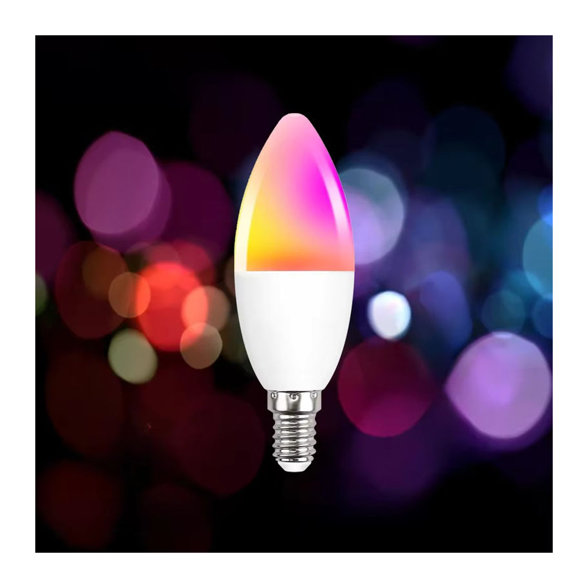 Ewelink Smart Wifi LED-Glühbirne E14 RGBCW Kerzenlampe mit Zigbee Kompatibilität für Alexa Amazon Google Home und Smartthings in Bunt - Bild 3