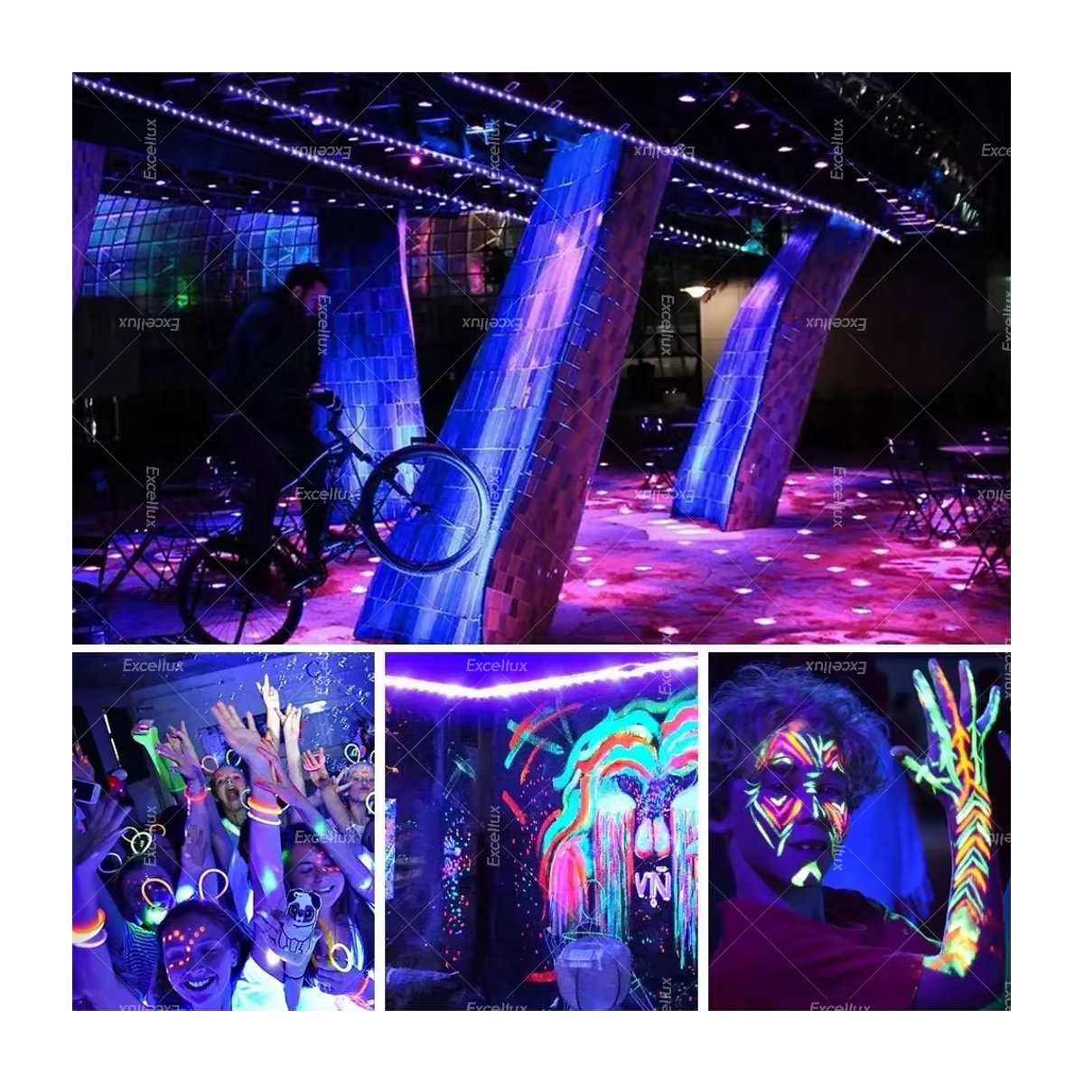 Excellux UV-LED-Streifenlicht USB 5 V flexibles Band 395–405 nm als Skorpion-Detektor und UV-Rücklichtstreifen - Bild 6