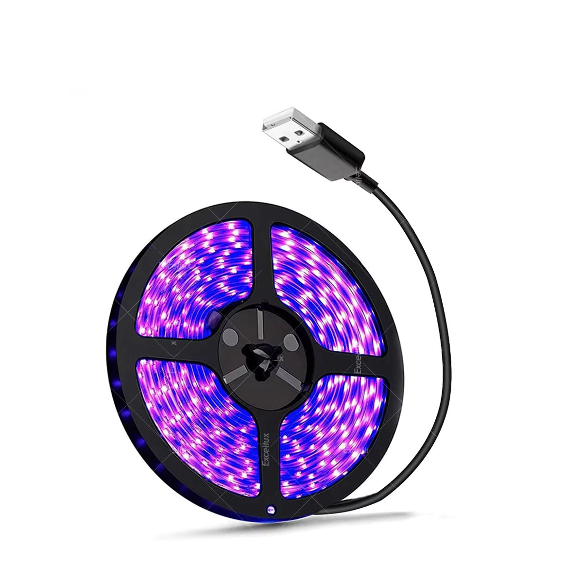 Excellux UV-LED-Streifenlicht USB 5 V flexibles Band 395–405 nm als Skorpion-Detektor und UV-Rücklichtstreifen - Bild 7