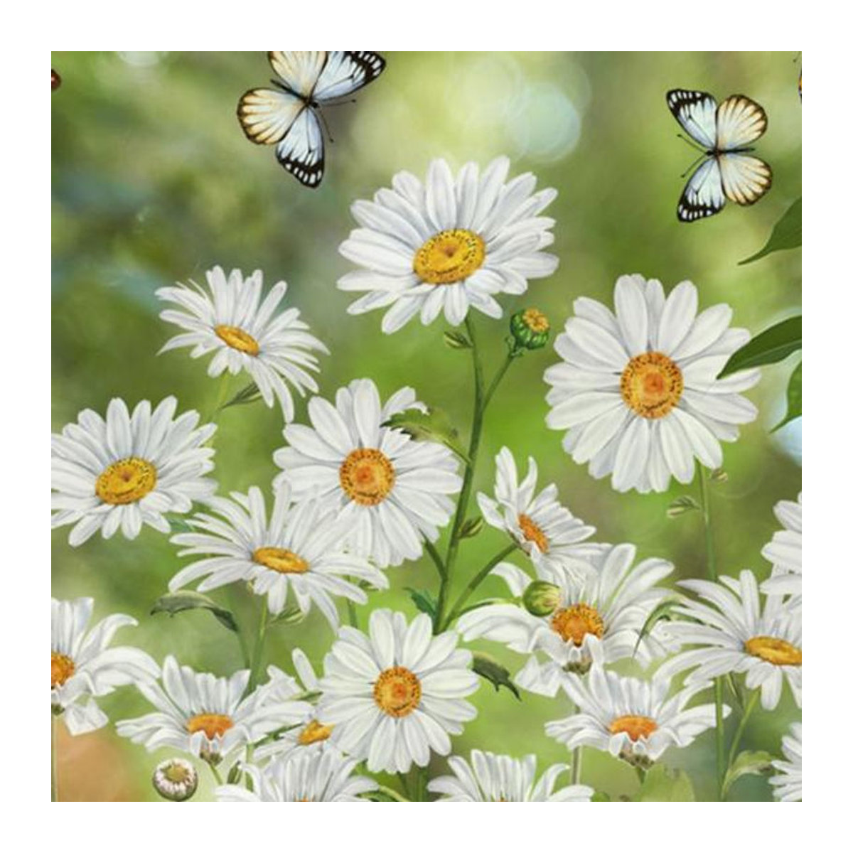 Exquisite life Fensteraufkleber mit floralem Design und Schmetterlingen, doppelseitig bedruckte Glasaufkleber für Frühling und Sommer, mehrfarbig, B/H: 30 x 40 cm - Bild 3
