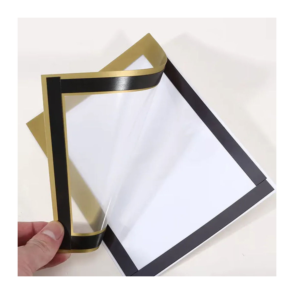Eyesin Magnetischer Fotorahmen A6 in Schwarz und Silber für die Wandmontage aus Kunststoff - Bild 2
