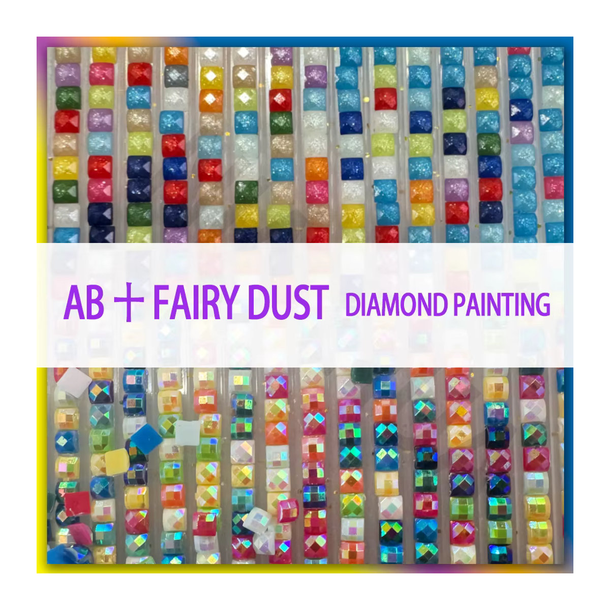 Fairy Dust Diamond Painting Set Abstrakter Ring Vintage Motiv Mehrfarbig - Bild 1