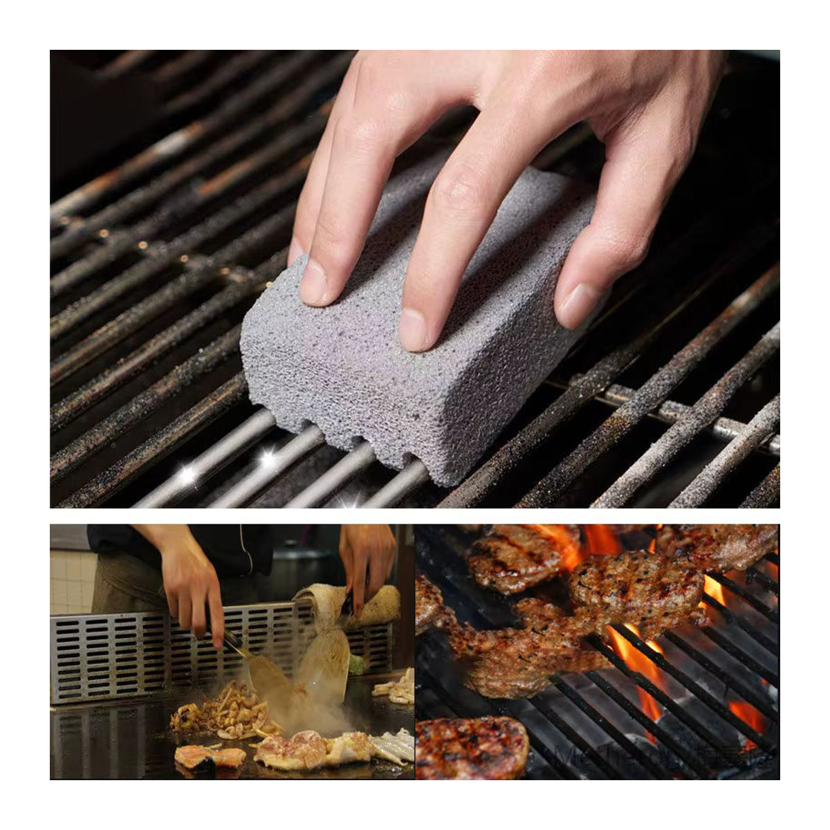 FAIS DU BBQ Grillreiniger Stein Block zur Fett- und Fleckenentfernung für Grillroste und Küchenutensilien - Bild 2