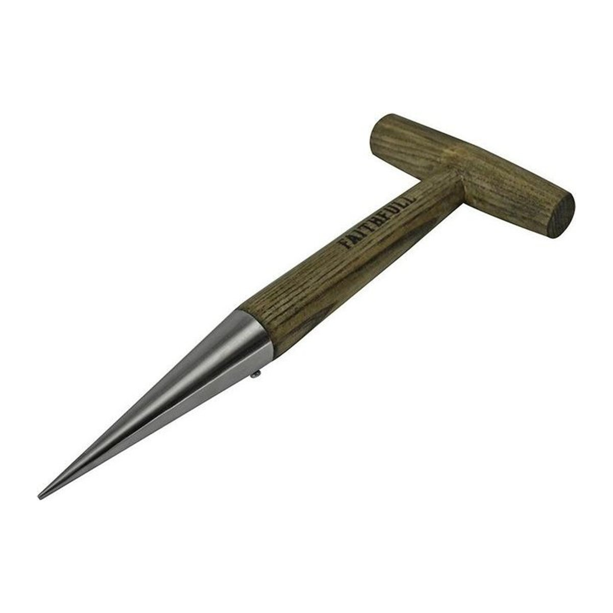 Faithfull Prestige Edelstahl Pikierstab mit Eschenholzgriff in tropischer Regenwald-Farbe, One Size - Bild 1