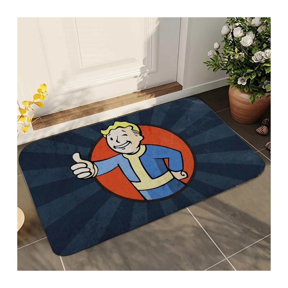 Fallout Anti-Rutsch Badezimmer-Absorptionsmatte von Karpetti, rechteckig, 60 x 90 cm - Bild 1