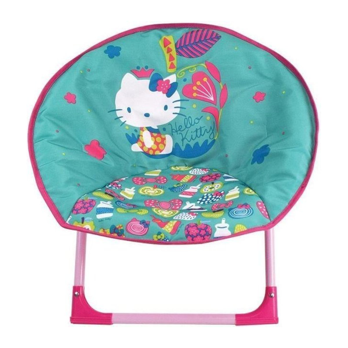 Faltbarer Mondstuhl für Kinder von FUN HOUSE mit Hello Kitty Design, H x B x T: 47 x 54 x 45 cm - Bild 1