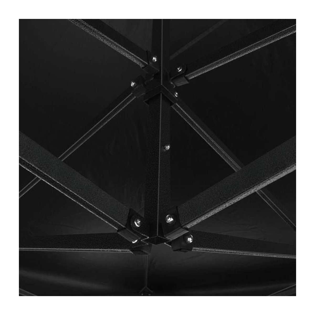Faltpavillon Tourtecs Schwarz B/T/H: 4,5 x 3 m mit Sofortaufbau und Wetterschutz - Bild 3