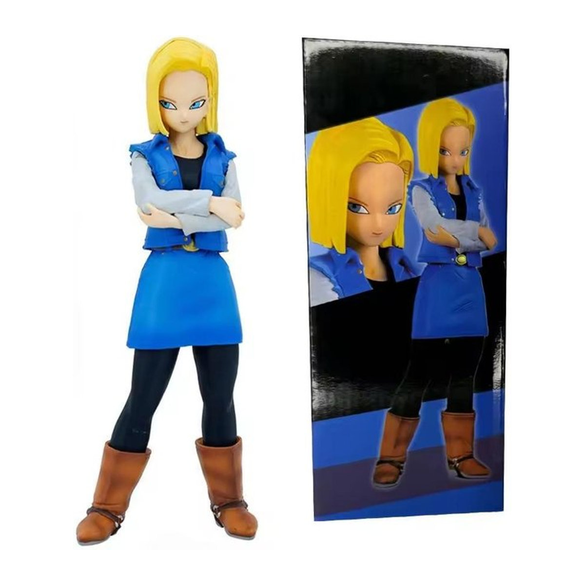 Fashnics Anime Dragon Ball Z Android 17 18 Actionfigur aus PVC, Höhe: 23 cm - Bild 1