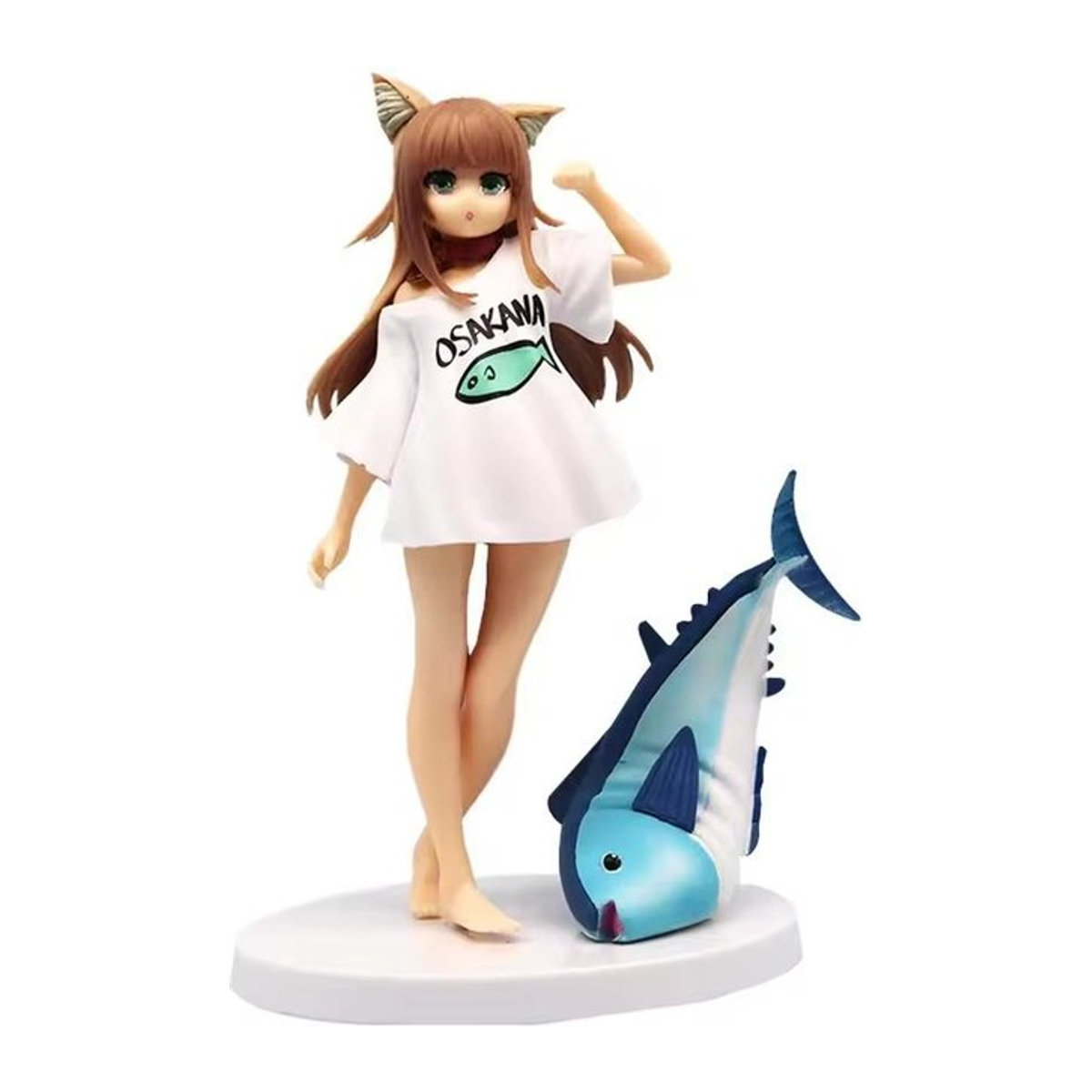 Fashnics Anime Figur My Cat Is A Kawaii Girl Sakura Sojamehl aus PVC mit Golden Head - Bild 1