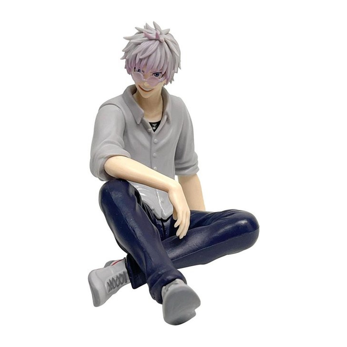 Fashnics Anime-Figur Satoru Gojo aus Jujutsu Kaisen als PVC Actionfigur in sitzender Haltung, Multicolor - Bild 1