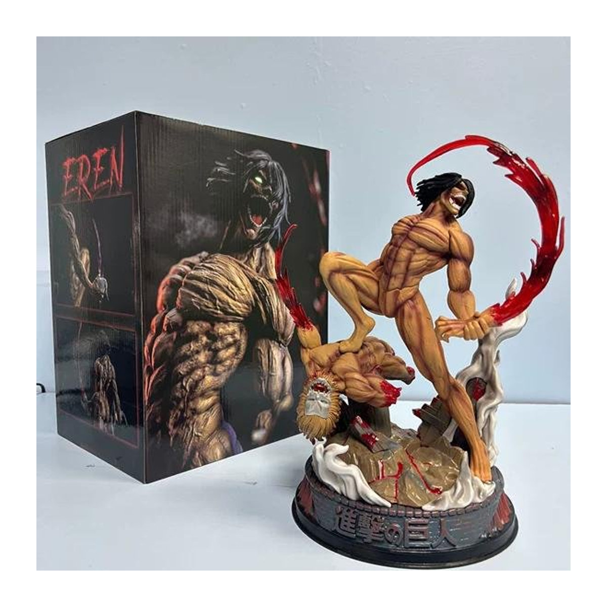 Fashnics Attack on Titan Eren Titanisierung Kampfform Figur aus PVC, Höhe: 29 cm, Multicolor - Bild 1