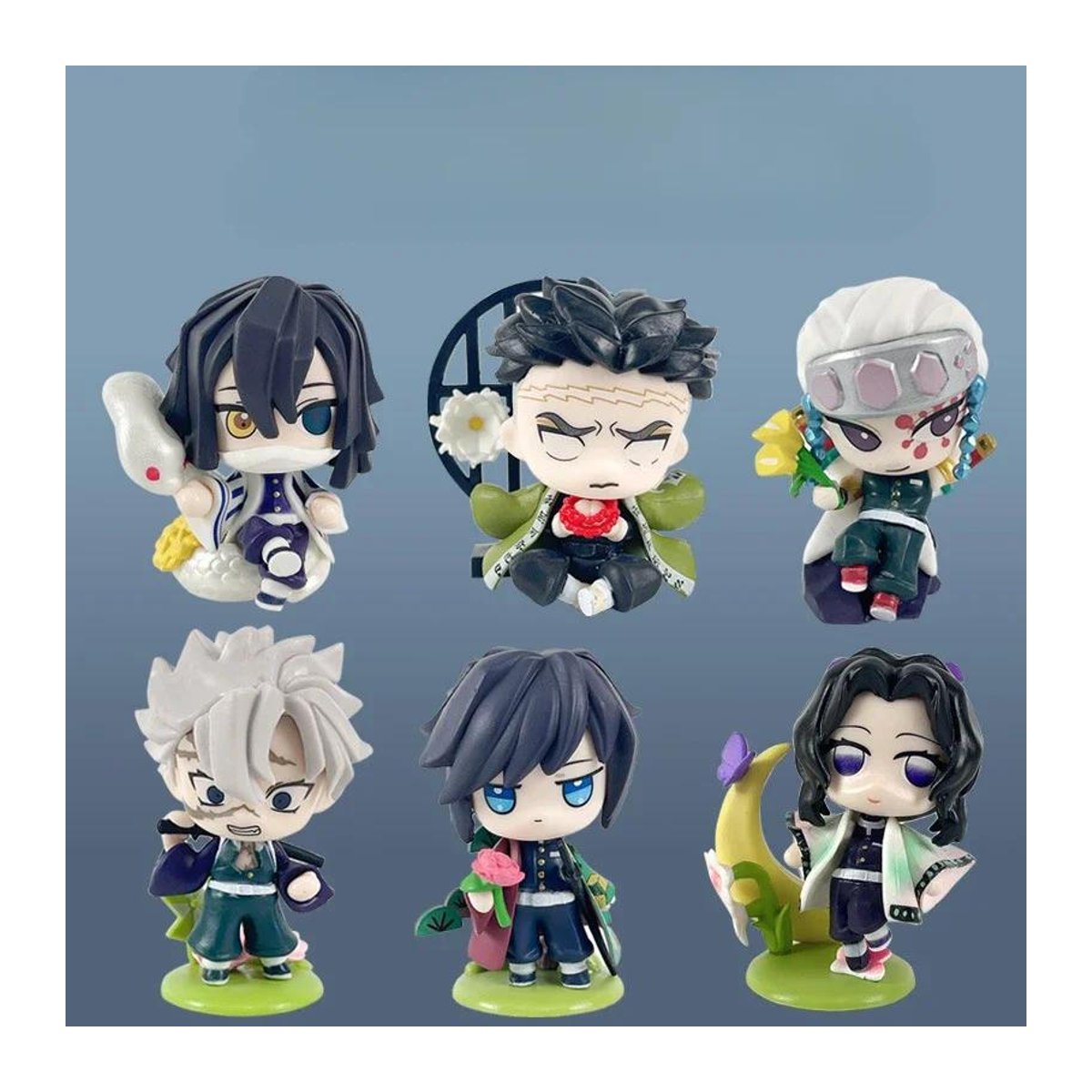 Fashnics Demon Slayer Anime Modellfiguren Kimetsu No Yaiba Actionfiguren aus PVC in Multicolor - Bild 1