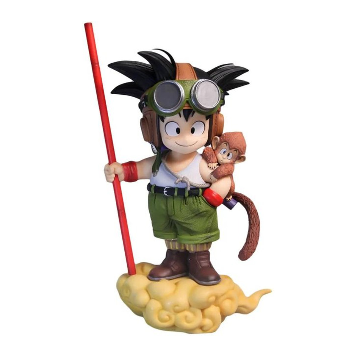 Fashnics Dragon Ball Son Goku Actionfigur mit Affenkind Goku als PVC Statue, Höhe: 16 cm - Bild 1