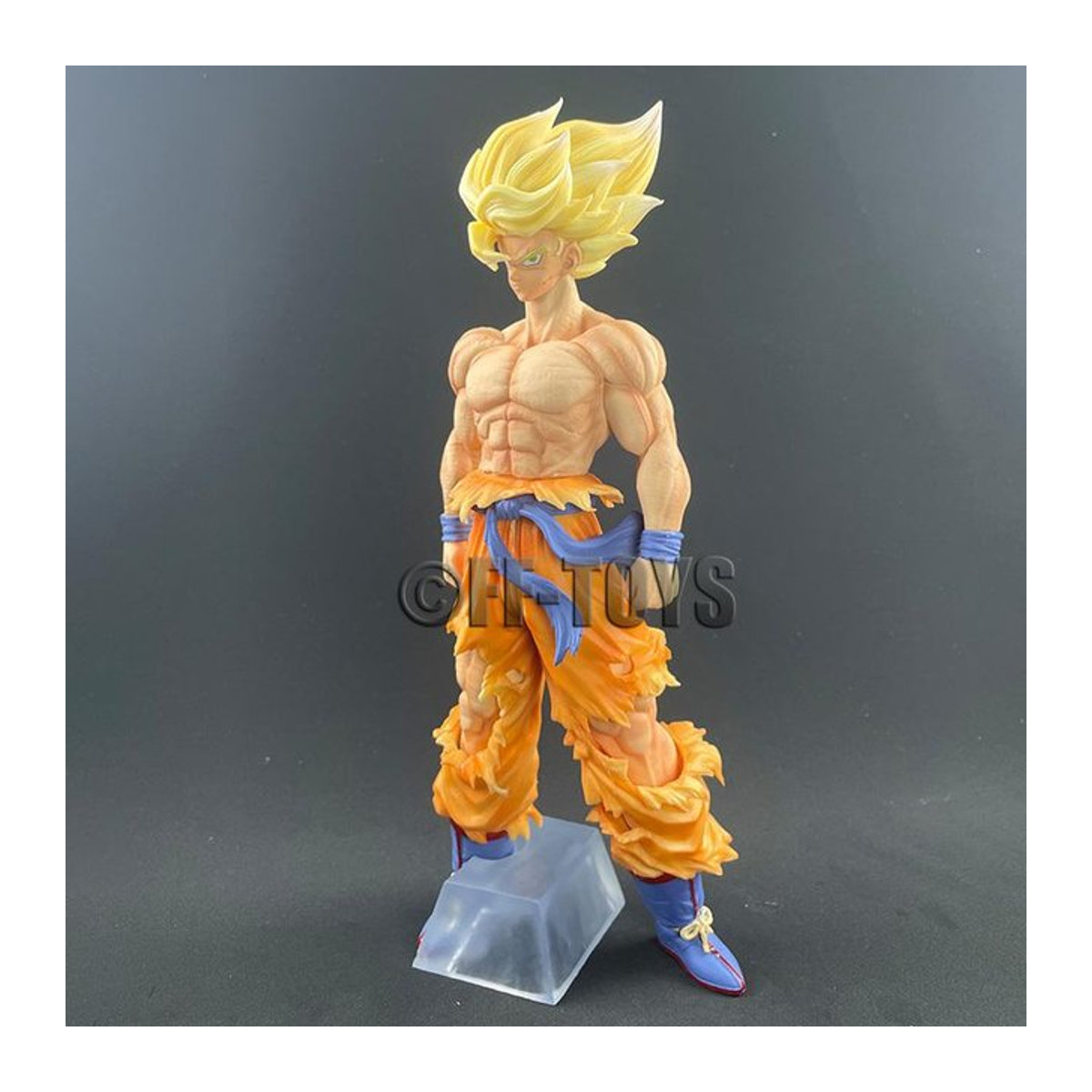 Fashnics Dragon Ball Z Son Goku Super Saiyan Actionfigur aus PVC, Sammlungsmodell Statue Höhe: 43 cm, Breite: 28 cm - Bild 1