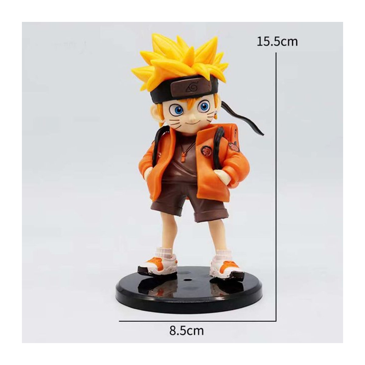 Fashnics Naruto Kakashi und Naruto Uzumaki Q Edition Anime-Figuren aus PVC mit Sockel für die Desktop-Dekoration - Bild 1