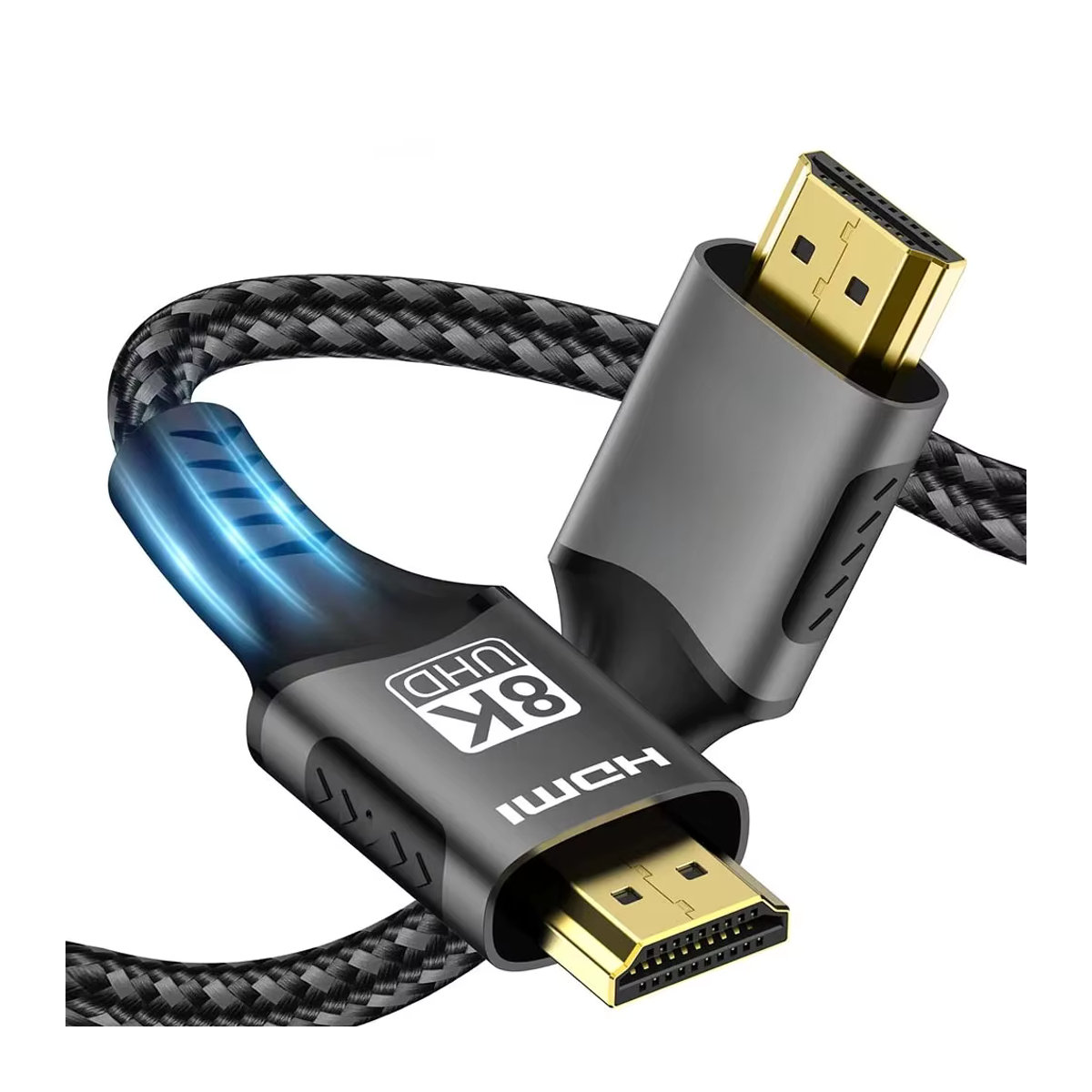 FDBOY 8K HDMI 2.1 High Speed Videokabel, geflochtenes Aluminium-Design, Schwarz - Bild 6
