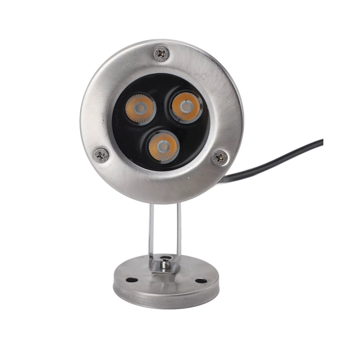 Fdit LED Unterwasser Scheinwerfer aus Edelstahl mit 3W Warmweiß IP68 wasserdichter Tauchscheinwerfer für Teich und Pool - Bild 2
