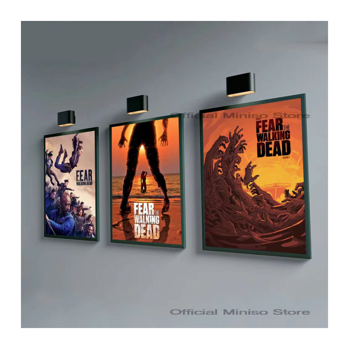 Fear The Walking Dead Anime Poster Selbstklebender Wasserdichter Wandaufkleber aus Papier für dein Zuhause in Mehrfarbig - Bild 2