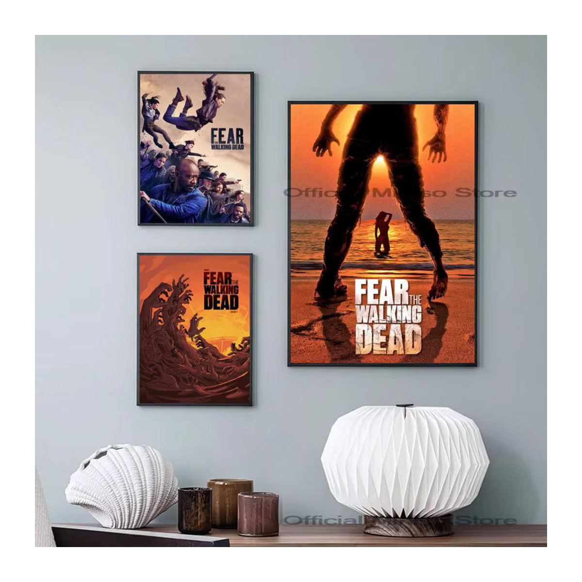 Fear The Walking Dead Anime Poster Selbstklebender Wasserdichter Wandaufkleber aus Papier für dein Zuhause in Mehrfarbig - Bild 3