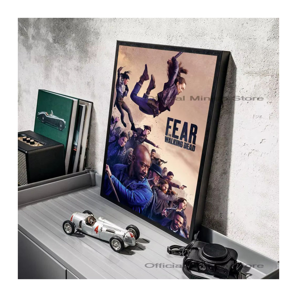 Fear The Walking Dead Anime Poster Selbstklebender Wasserdichter Wandaufkleber aus Papier für dein Zuhause in Mehrfarbig - Bild 4