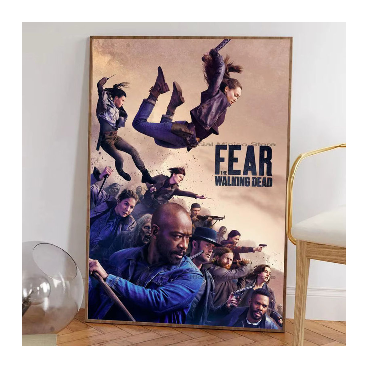 Fear The Walking Dead Anime Poster Selbstklebender Wasserdichter Wandaufkleber aus Papier für dein Zuhause in Mehrfarbig - Bild 5