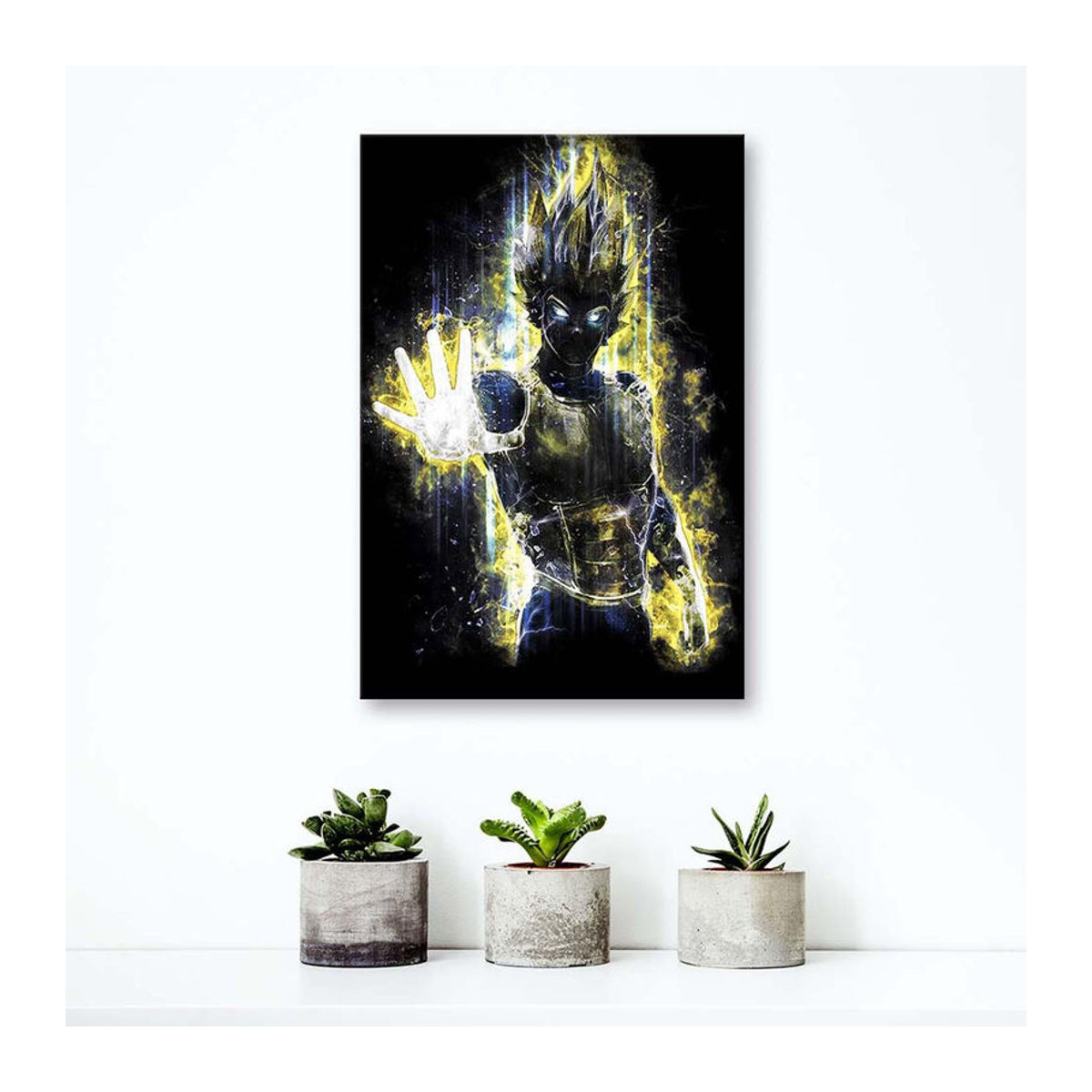 Feeby Leinwandbild Anime Dragonball Vegeta Porträt, mehrfarbig, B: 40 cm, H: 60 cm - Bild 2