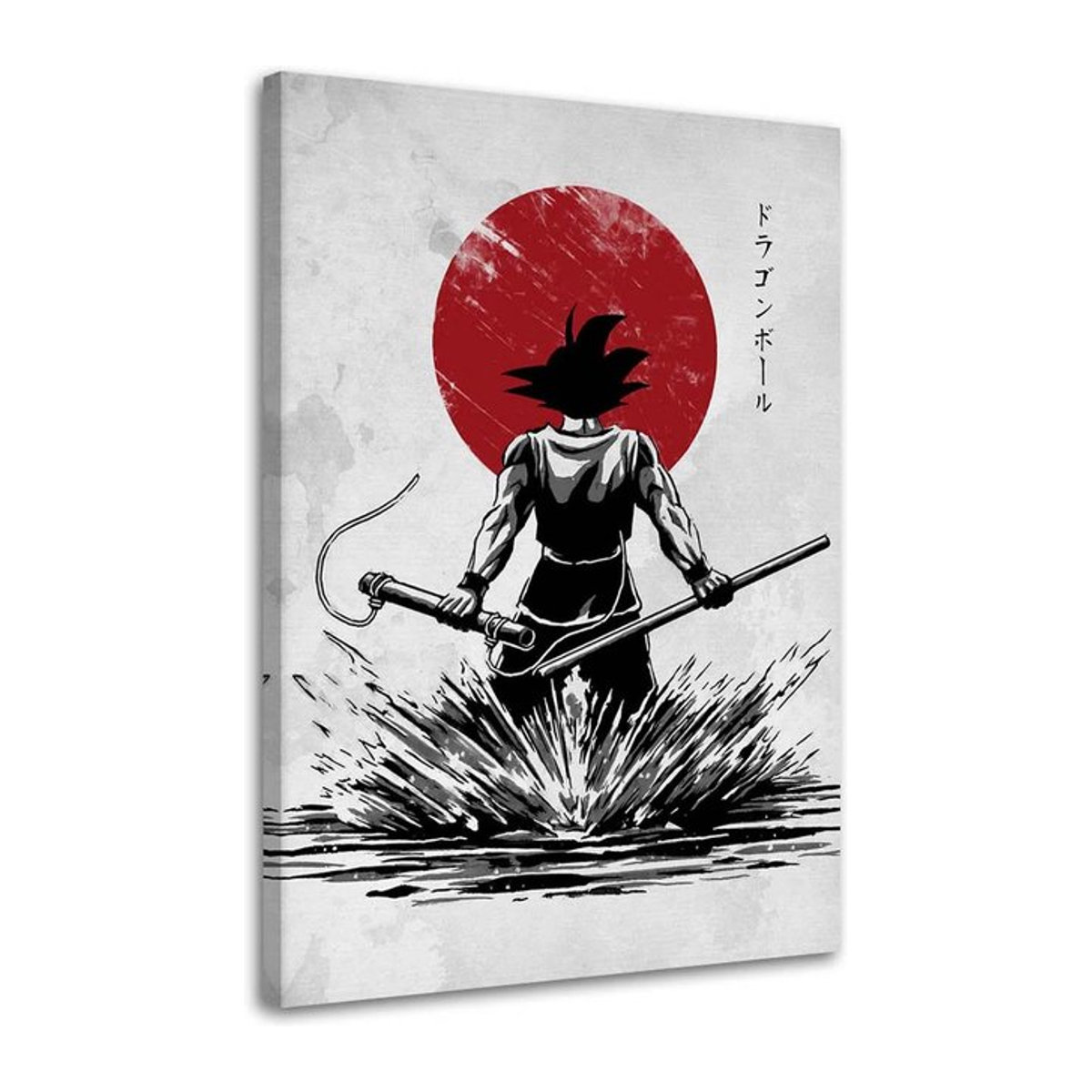 Feeby Leinwandbild Anime Manga Samurai in Multicolor, Breite: 40 cm, Höhe: 60 cm - Bild 1
