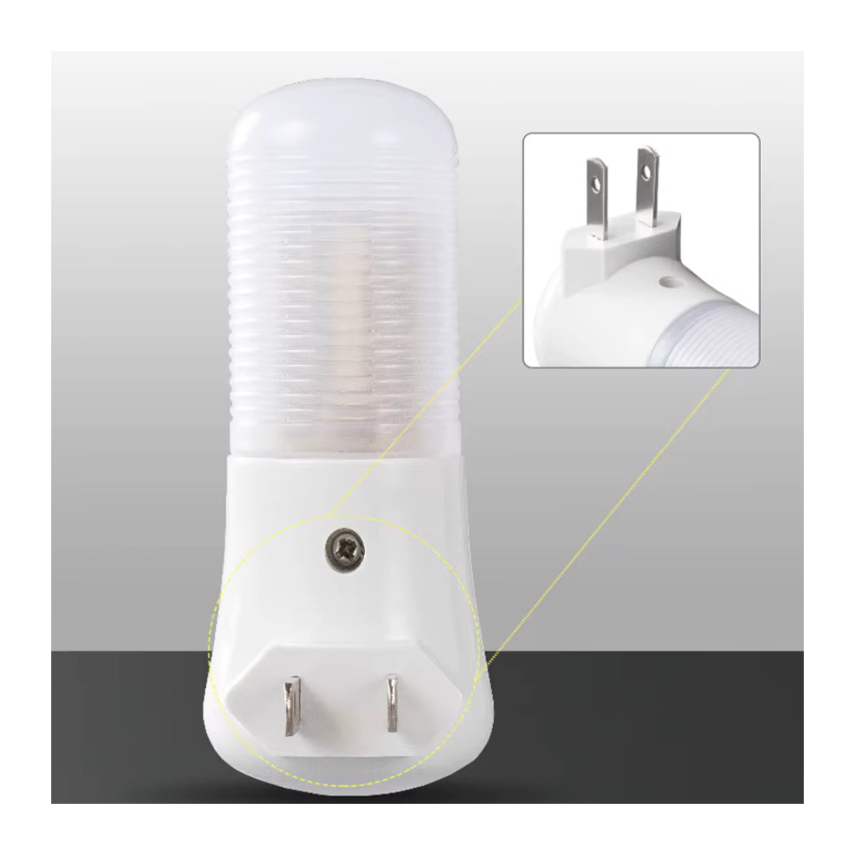 Feimefeiyou LED Nachtlicht mit Push-Button Schalter in Weiß für Schlafzimmer und Kinderzimmer - Bild 4