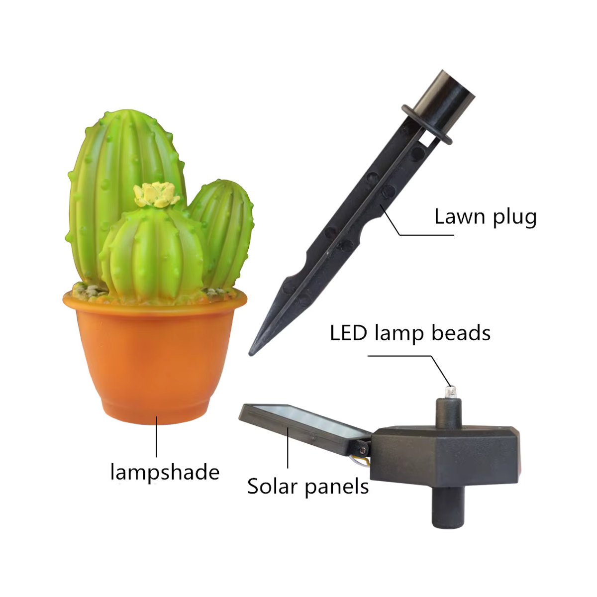 Feimefeiyou LED Solar Wegeleuchte Grün Wasserdichte Solar Lampe für Garten und Terrasse - Bild 3