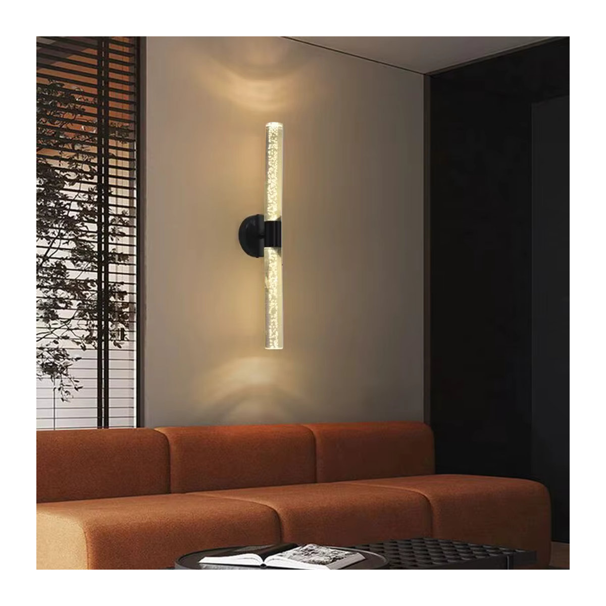 Feimefeiyou Moderne LED Wandleuchte in Schwarz für Wohnzimmer und Schlafzimmer - Bild 2