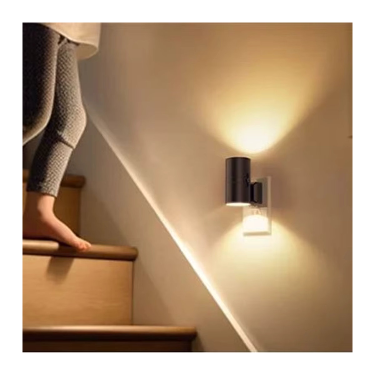 Feimefeiyou Moderne Zylindrische LED-Wandleuchte Plug-In in Schwarz - Bild 6