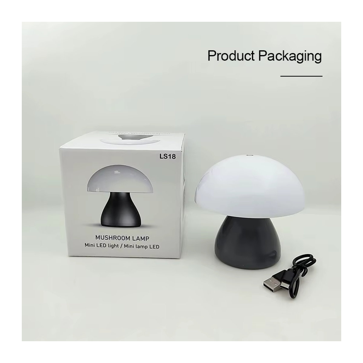 Feimefeiyou Pilz LED Tischlampe mit Touch-Funktion und Akku für Schreibtisch, Bar oder Schlafzimmer im nordischen Design - Bild 2