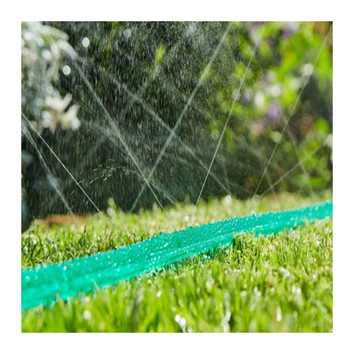 Feiner Sprühschlauch für Garten und Rasen zur Bewässerung und Kühlung in Grün - Bild 2