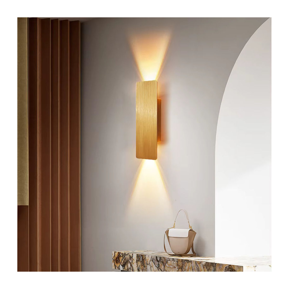 Feiyunlux Moderne LED Wandlampe aus Aluminium in Weiß 6W - Bild 2