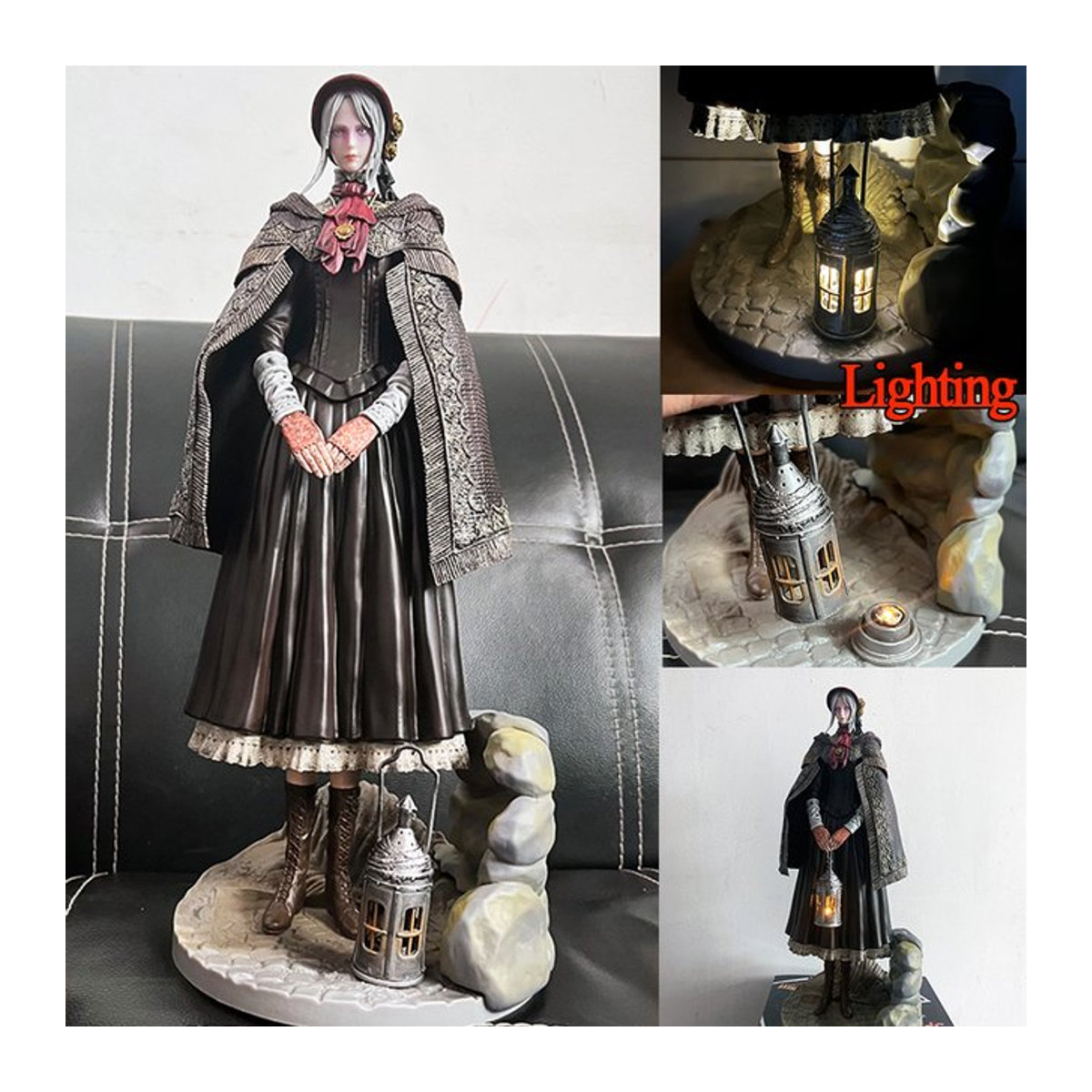 Figma 536 Lady Maria der Astral Clocktower Action Figure aus Bloodborne mit LED, schwarz, Höhe: 36 cm - Bild 1