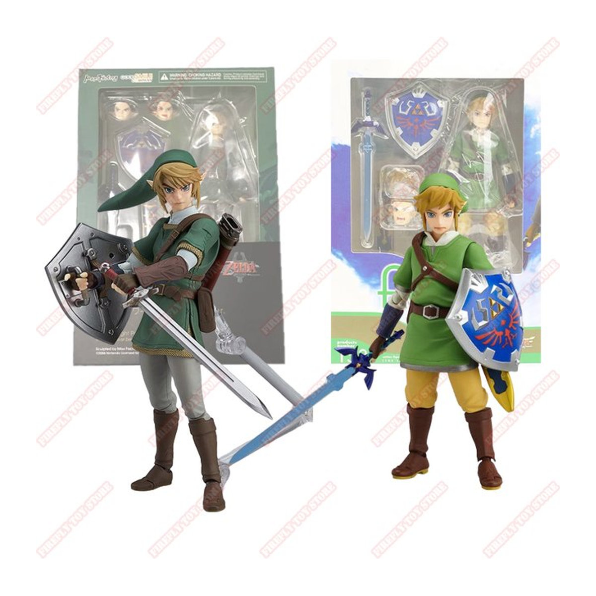 Figma Link Zelda Actionfigur aus Kunststoff, mehrfarbiges Anime Modell für Sammler - Bild 1