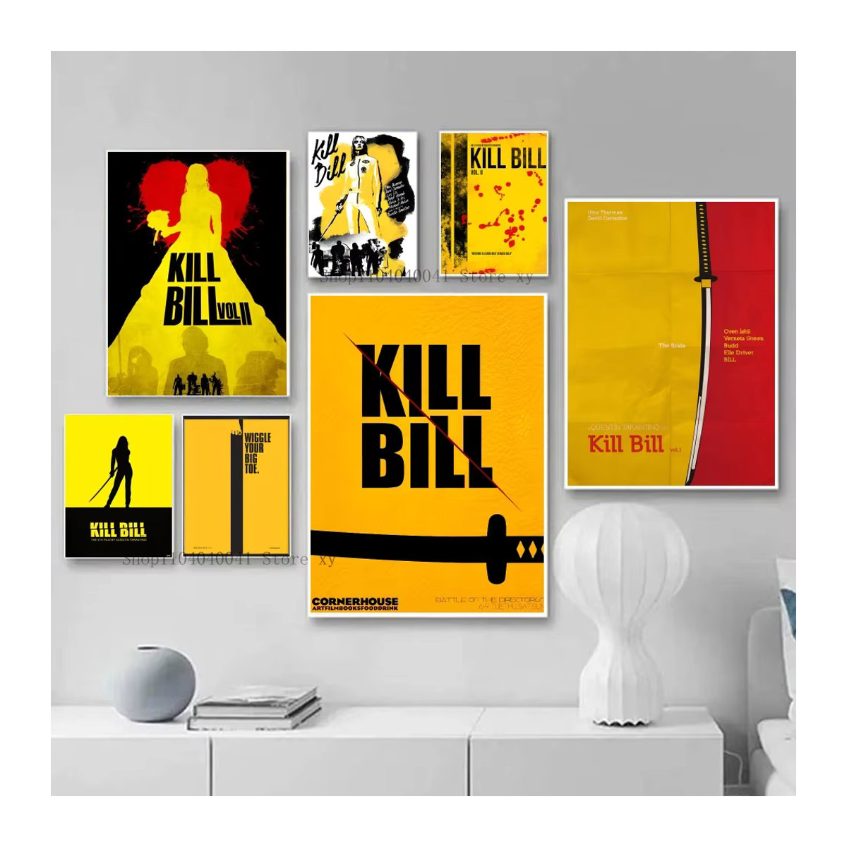 Film Film töten Rechnung Leinwand Poster als Kunstmalerei zur Wanddekoration für dein Zuhause, Wohnzimmer oder Café - Bild 3