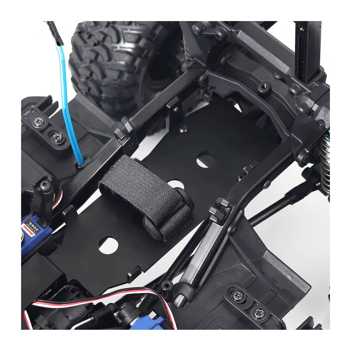 Fimonda Metall Batterie Montage Platte für TRX4 1/10 RC Crawler Auto, Schwarz, Rechteckig - Bild 3