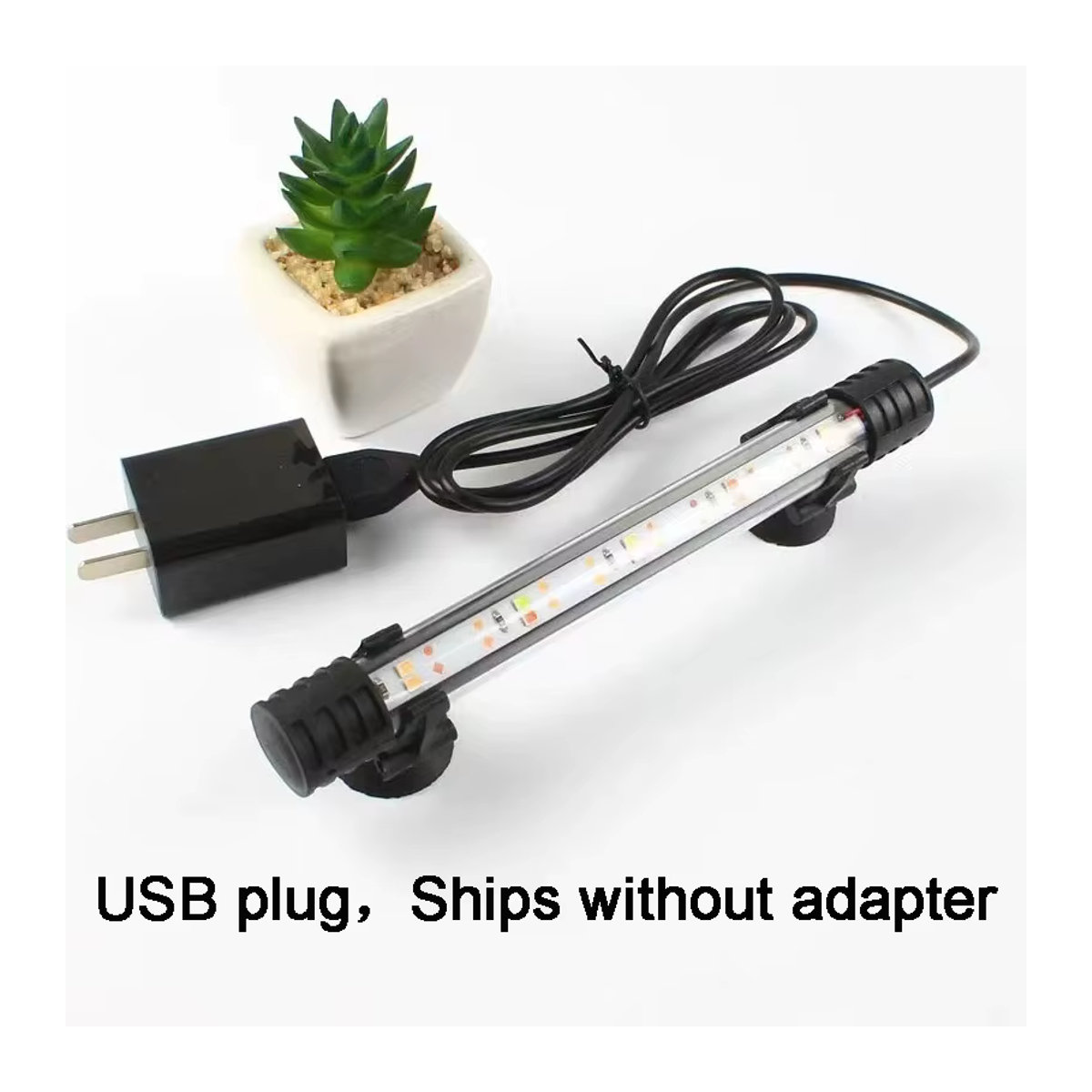 Findixpet LED Aquarium Licht Unterwasser Beleuchtung Wasserdicht mit USB Stecker, Höhe: 18-58 cm - Bild 2