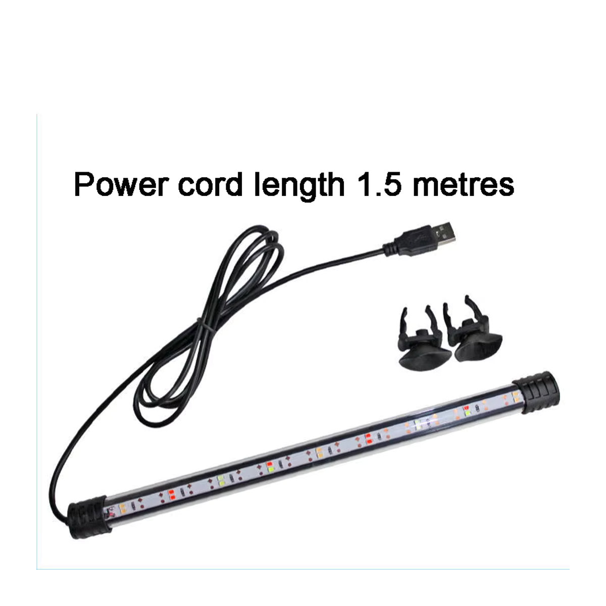 Findixpet LED Aquarium Licht Unterwasser Beleuchtung Wasserdicht mit USB Stecker, Höhe: 18-58 cm - Bild 3